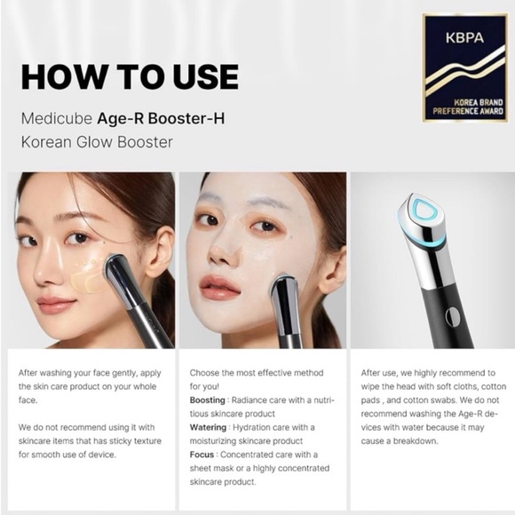 MEDICUBE AGE-R BOOSTER-H K-BEAUTY No.1  Glow Booster - Picture 4 of 9